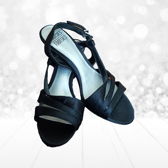 Mootsies Tootsies Size 6 Black Heels - Picture 4 of 13